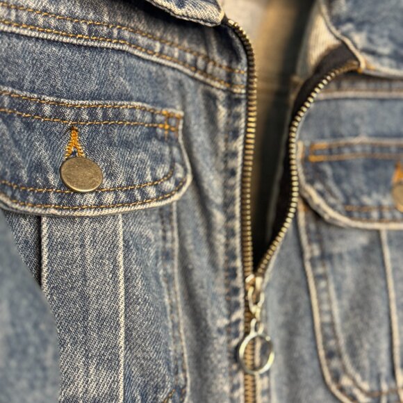 PrettyLittleThing Denim women's Belted Jumpsuit – Size 0 (US) - Picture 6 of 12